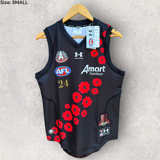 ESSENDON BOMBERS 2022 ANZAC JERSEY BRAND NEW WITH TAGS