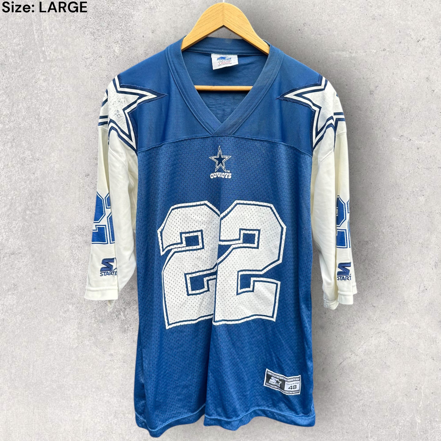EMMITT SMITH DALLAS COWBOYS STARTER VINTAGE NFL JERSEY