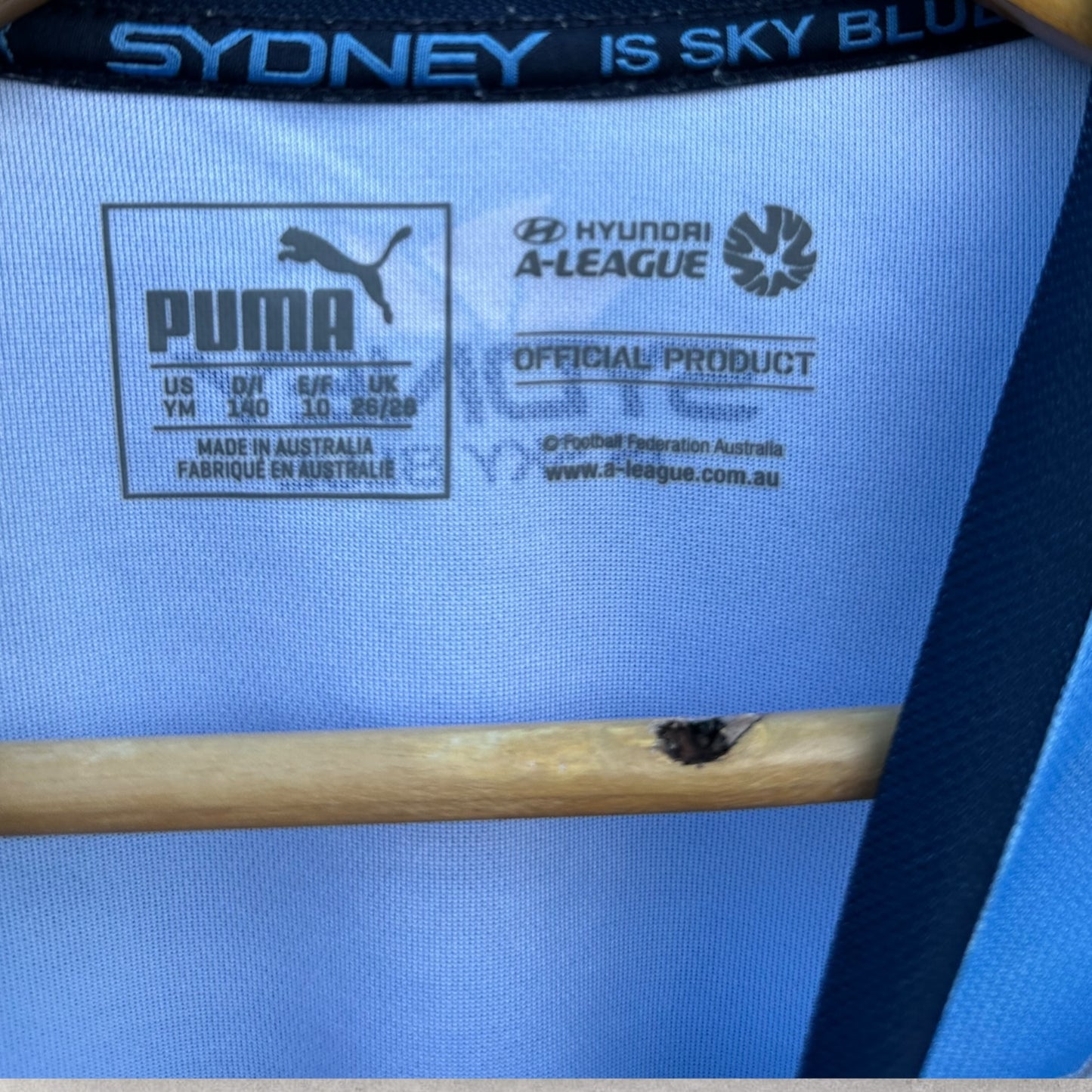 SYDNEY FC 2015 KIDS PUMA HOME SIGNED JERSEY