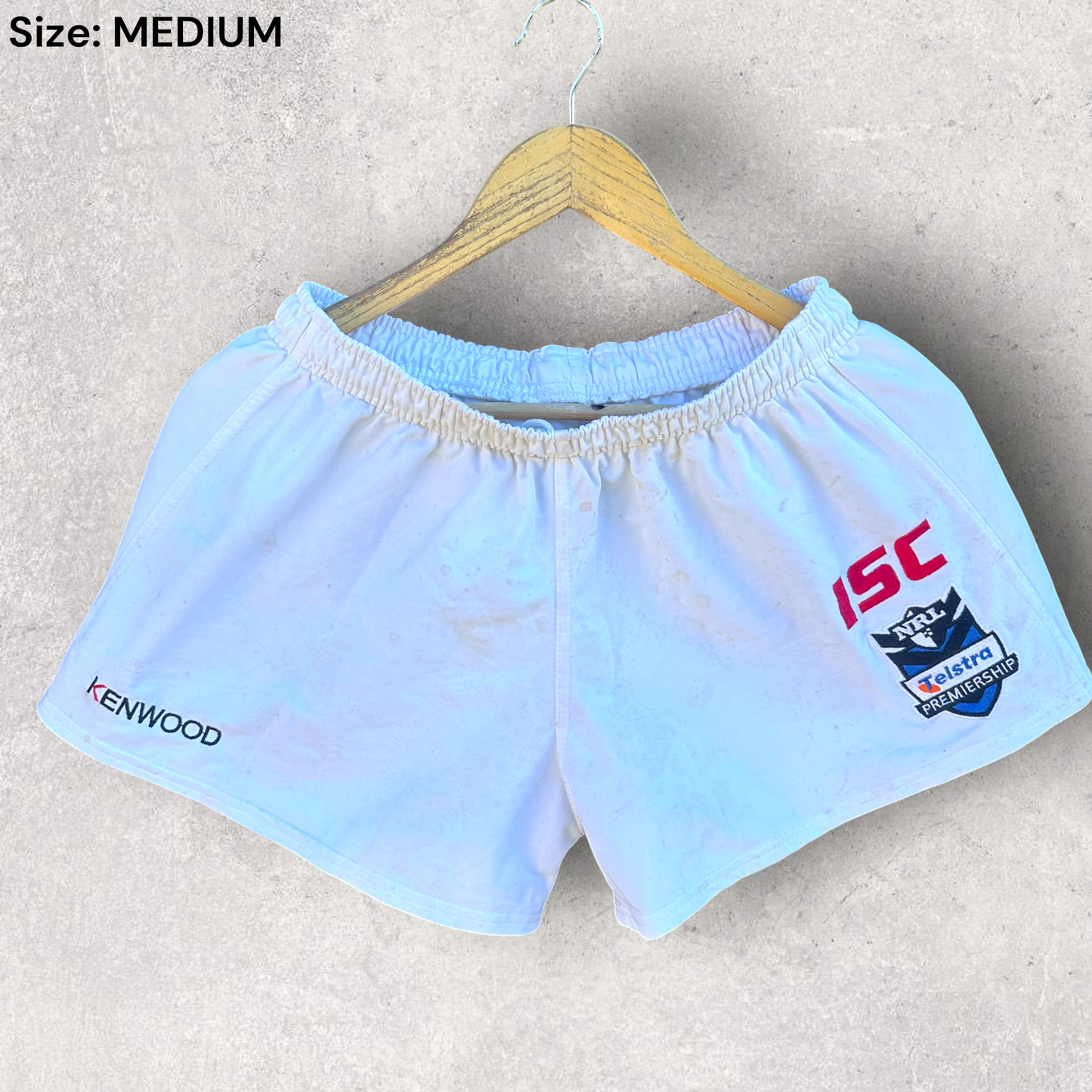 St George Illawarra Dragons Isc White Match Shorts Nrl