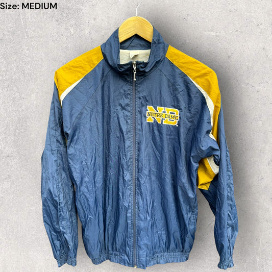 NOTRE DAME FIGHTING IRISH VINTAGE NCAA WINDBREAKER JACKET