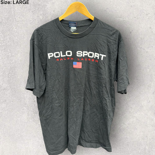 RALPH LAUREN POLO BLACK T-SHIRT