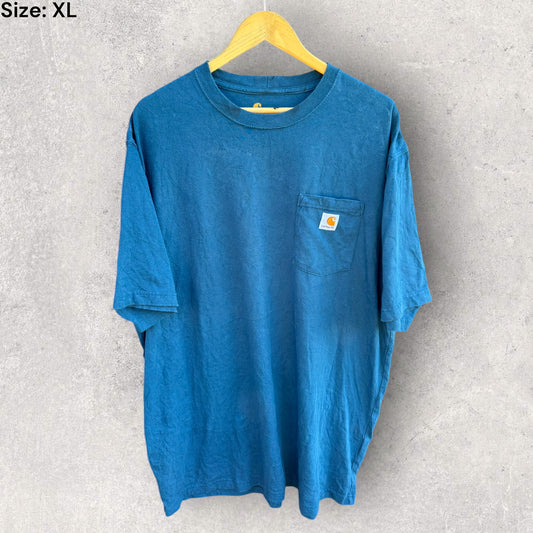 CARHARTT BLUE TALL SHORT SLEEVE SHIRT