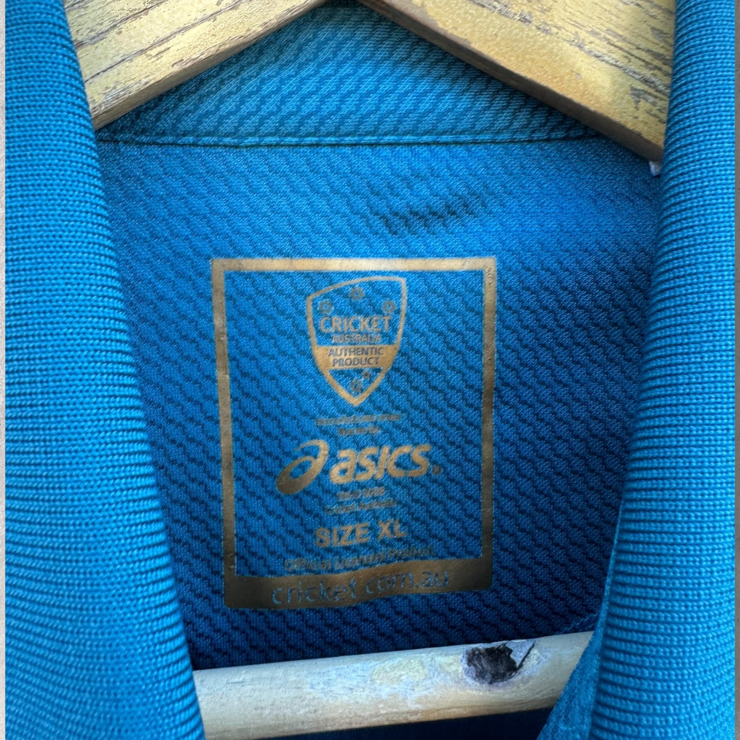 Cricket Australia ASICS Ladies Blue Short Sleeve Polo Shirt