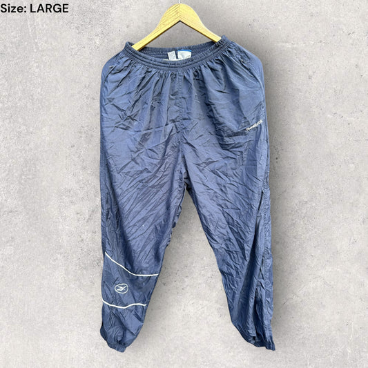 REEBOK BLUE VINTAGE TRACK PANTS