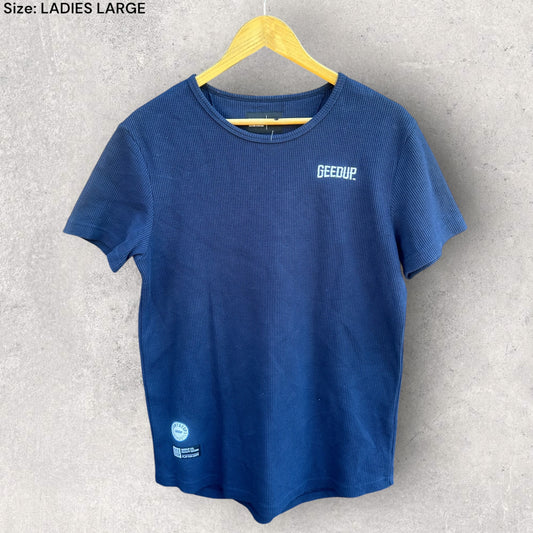 GEEDUP LADIES BLUE MESH SHIRT