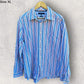 TOMMY HILFIGER STRIPPED LONG SLEEVE BUTTON UP SHIRT