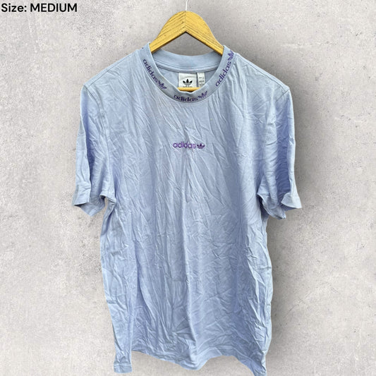 ADIDAS PURPLE MENS SHORT SLEEVE SHIRT