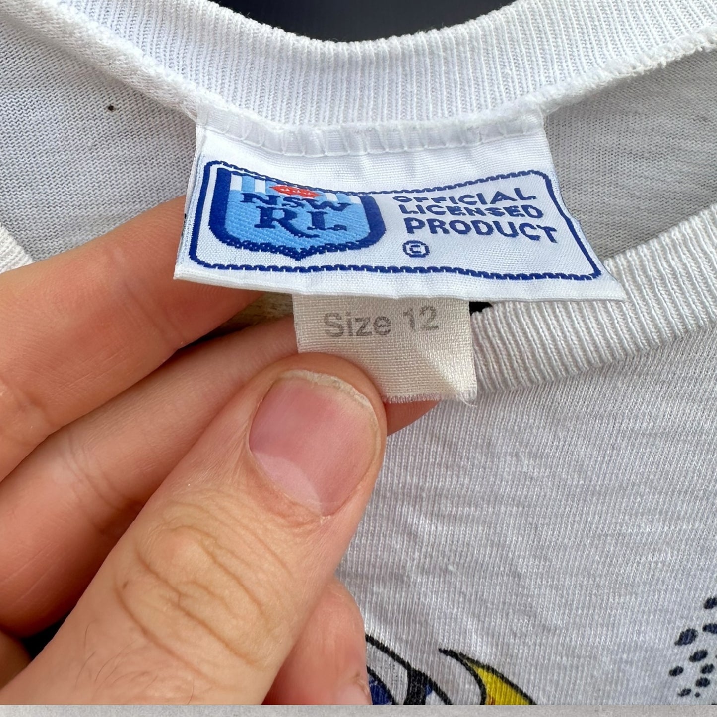 Canberra Raiders NSWRL Vintage White Rugby League Kids Shirt