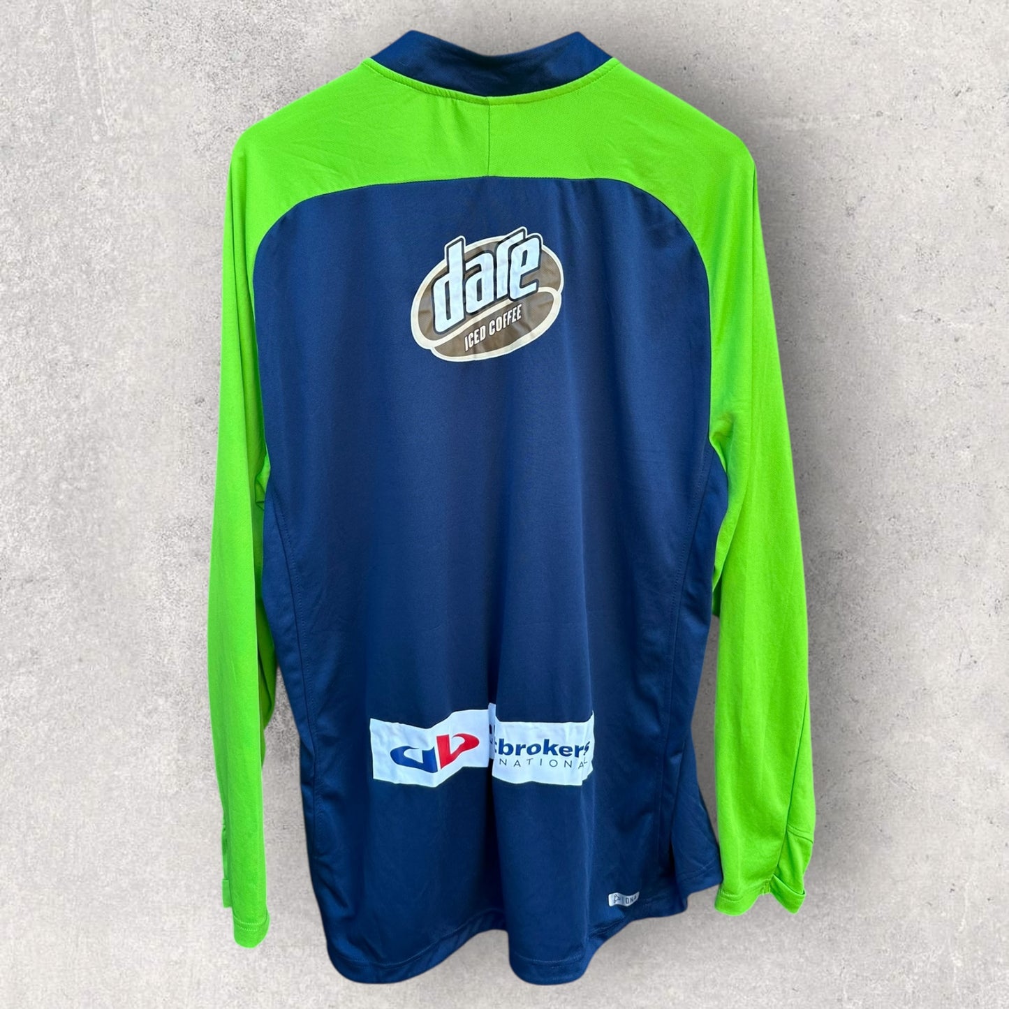 CANBERRA RAIDERS PLAYER ISSUED LONG SLEEVE HALF ZIP TRAINING SHIRT