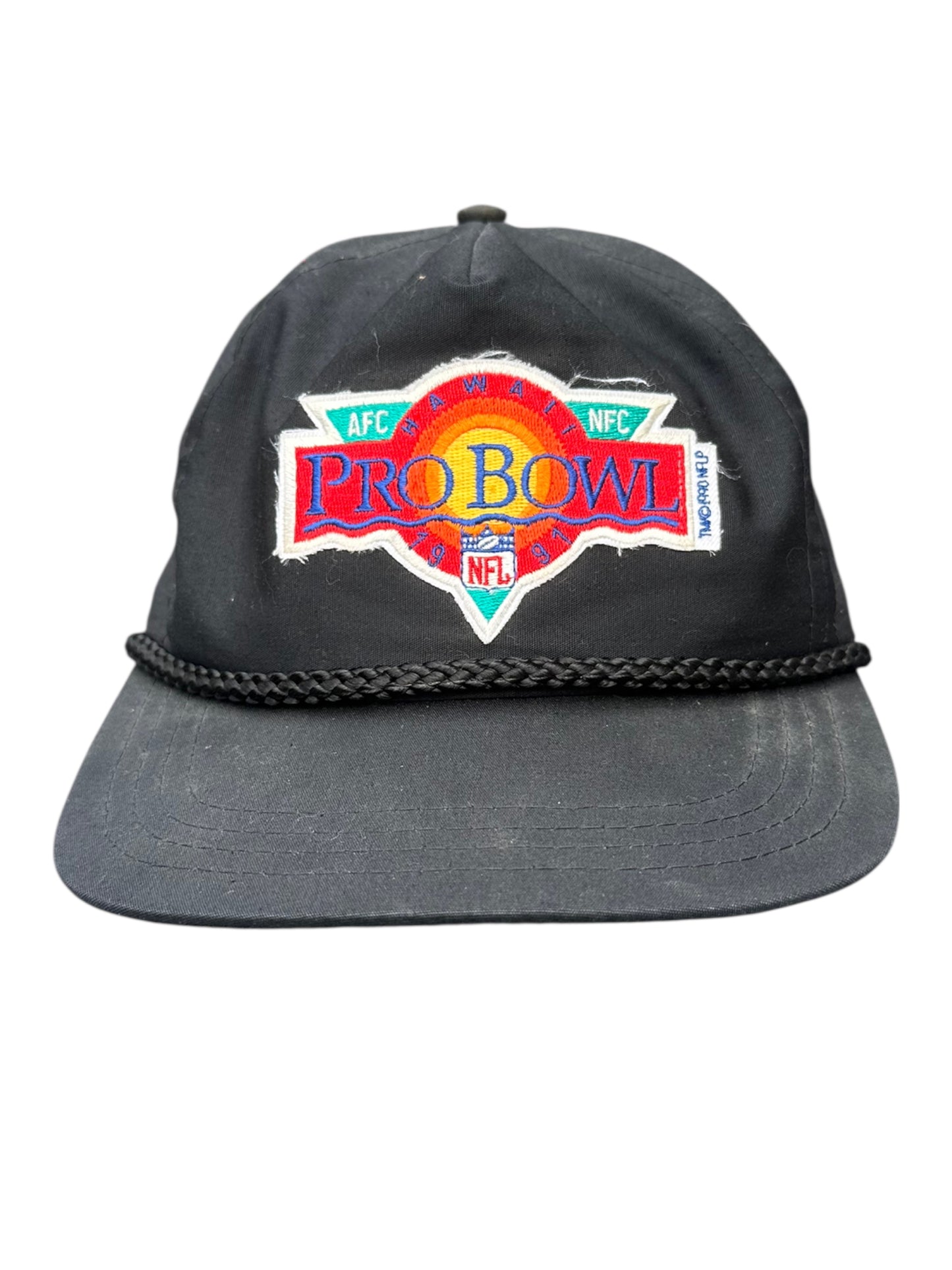 NFL 1991 PRO BOWL AFL VINTAGE BLACK HAT