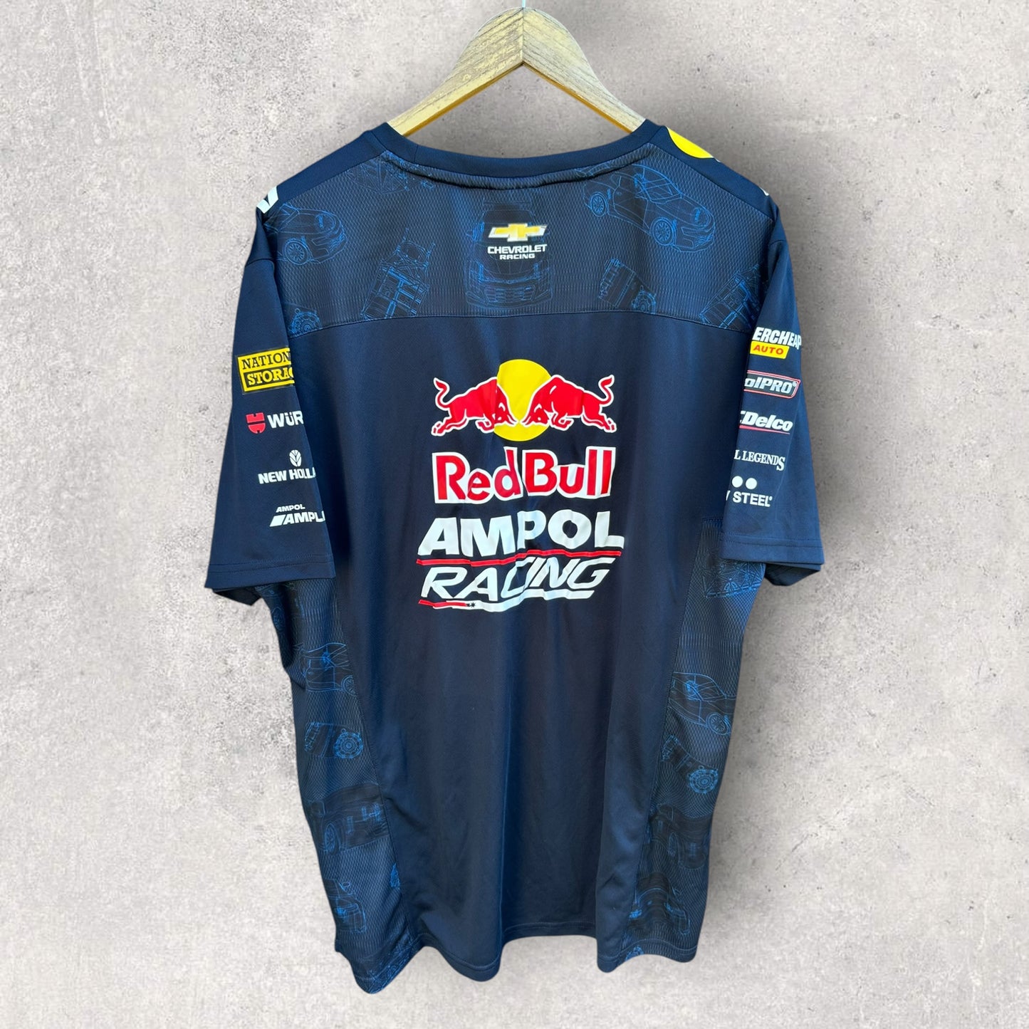 Red Bull Ampol Racing V8 Supercars Blue Short Sleeve Shirt