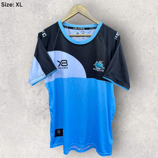 CRONULLA SHARKS X-BLADES TRAINING SHIRT