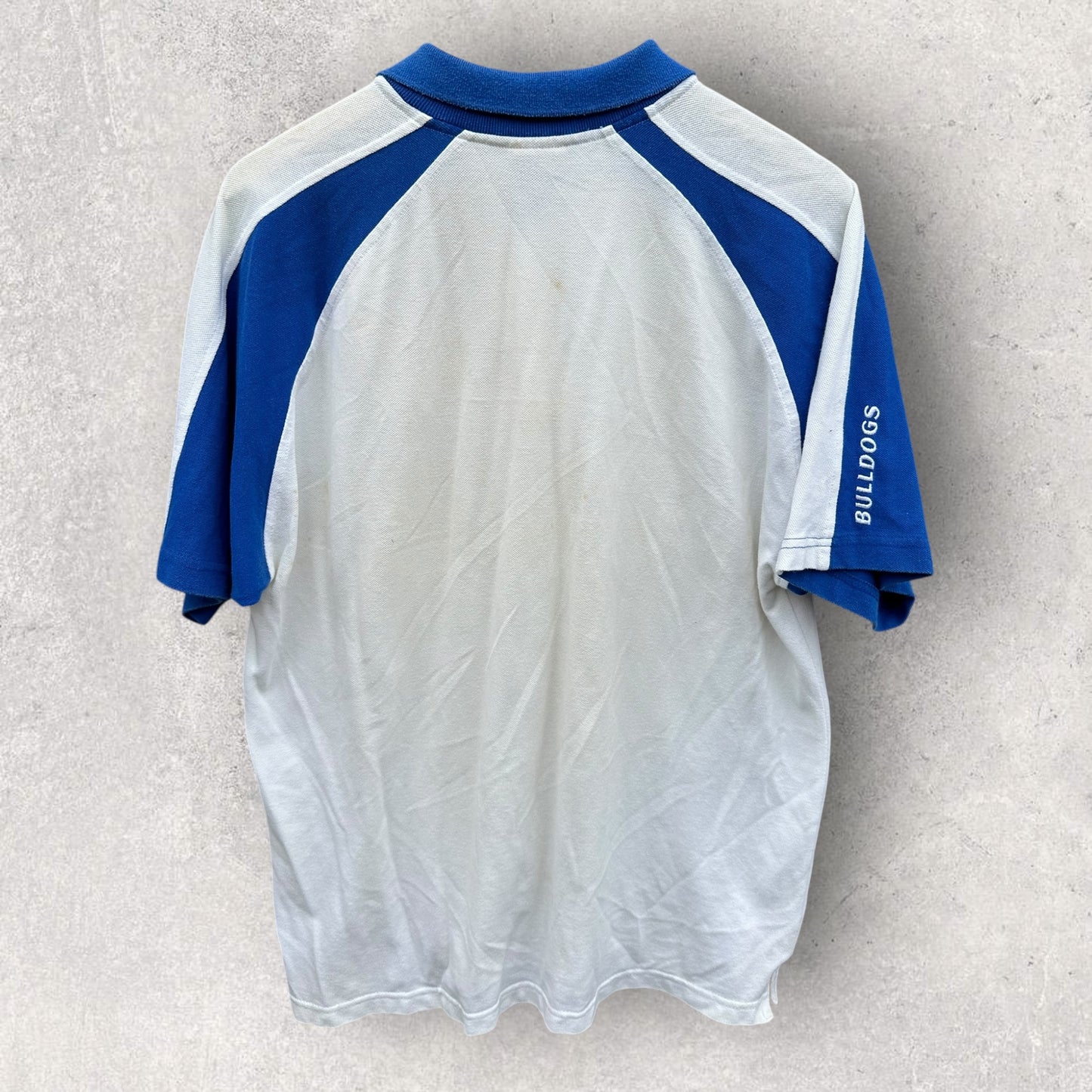 Canterbury Bulldogs Top heavy Sports Vintage White Rugby League Polo Shirt