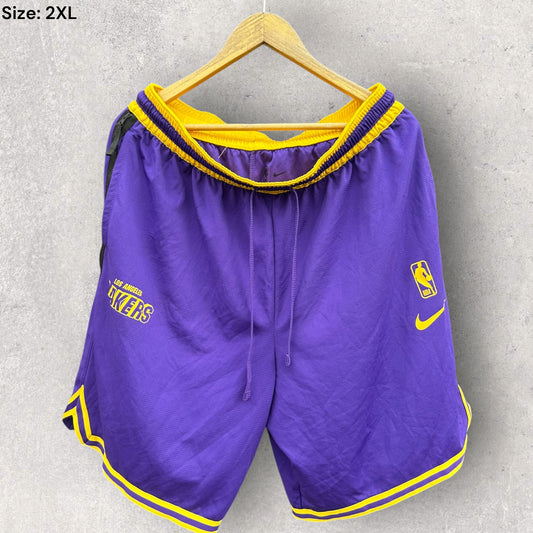 LOS ANGELES LAKERS NIKE NBA PURPLE BASKETBALL SHORTS