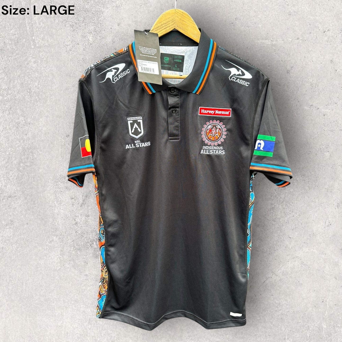 Indigenous All Stars 2026 Classic Rugby League Media Polo Shirt Brand New