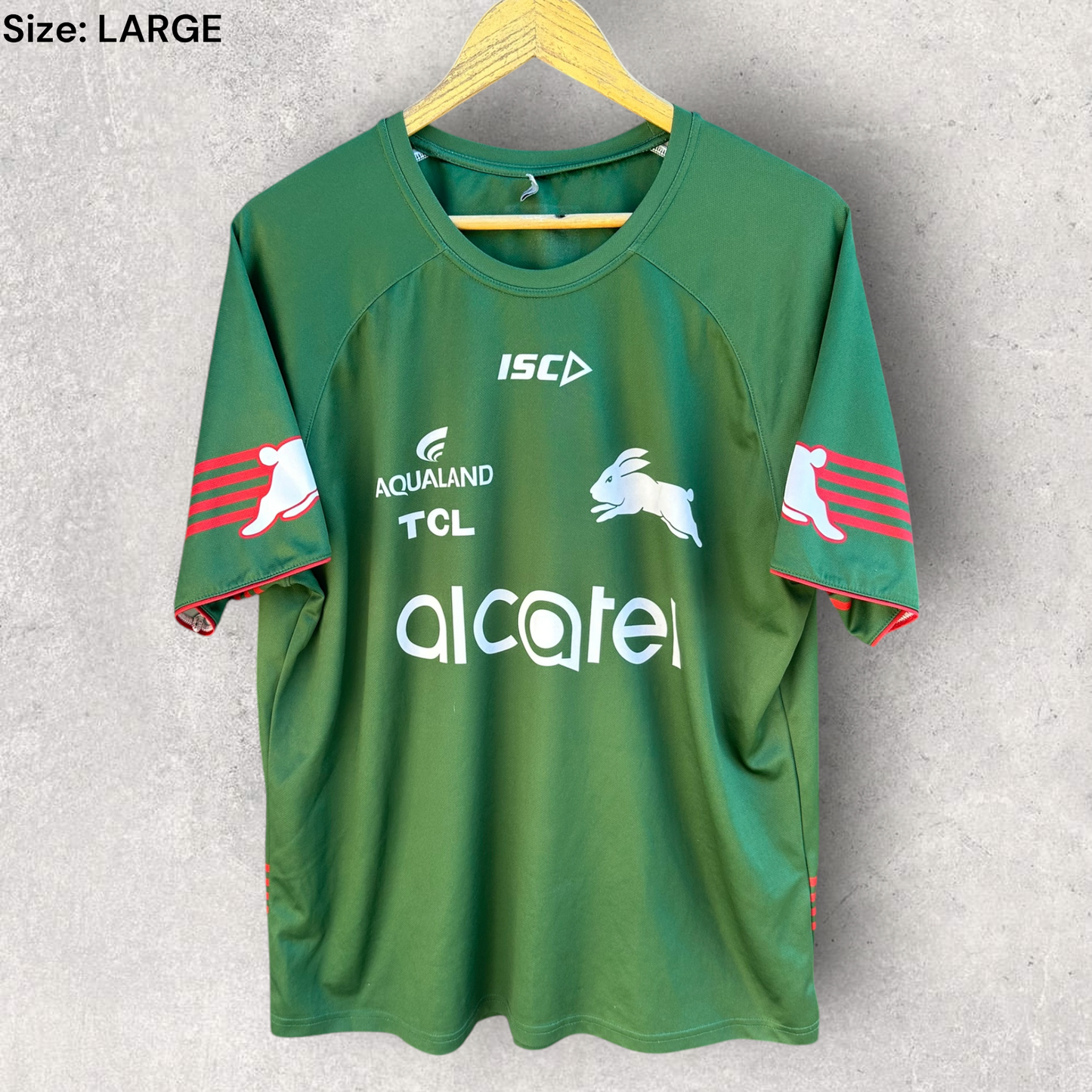 South Sydney Rabbitohs ISC Green Rugby League NRL Training Shirt