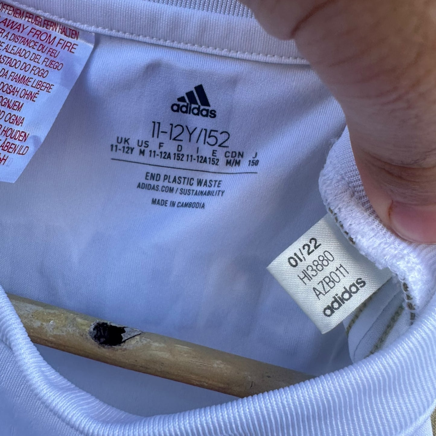 BAYERN MUNICH 2022-2023 AWAY KIDS WHITE ADIDAS JERSEY