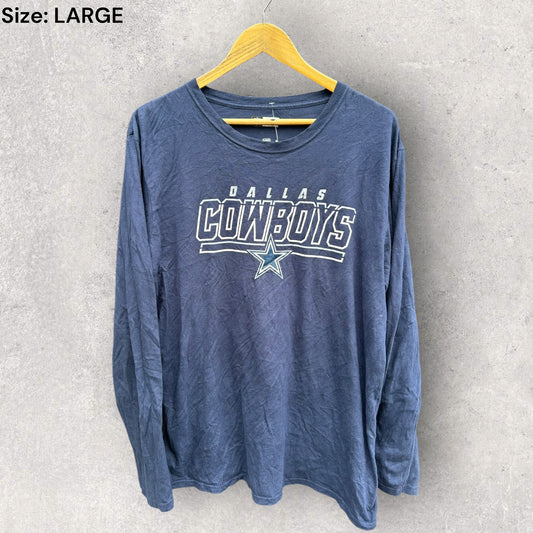 DALLAS COWBOYS BLUE LONG SLEEVE NFL SHIRT