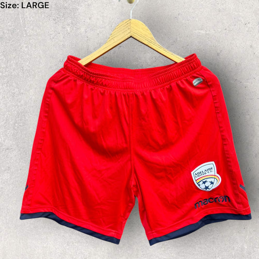 ADELAIDE UNITED MACRON TRAINING RED SHORTS