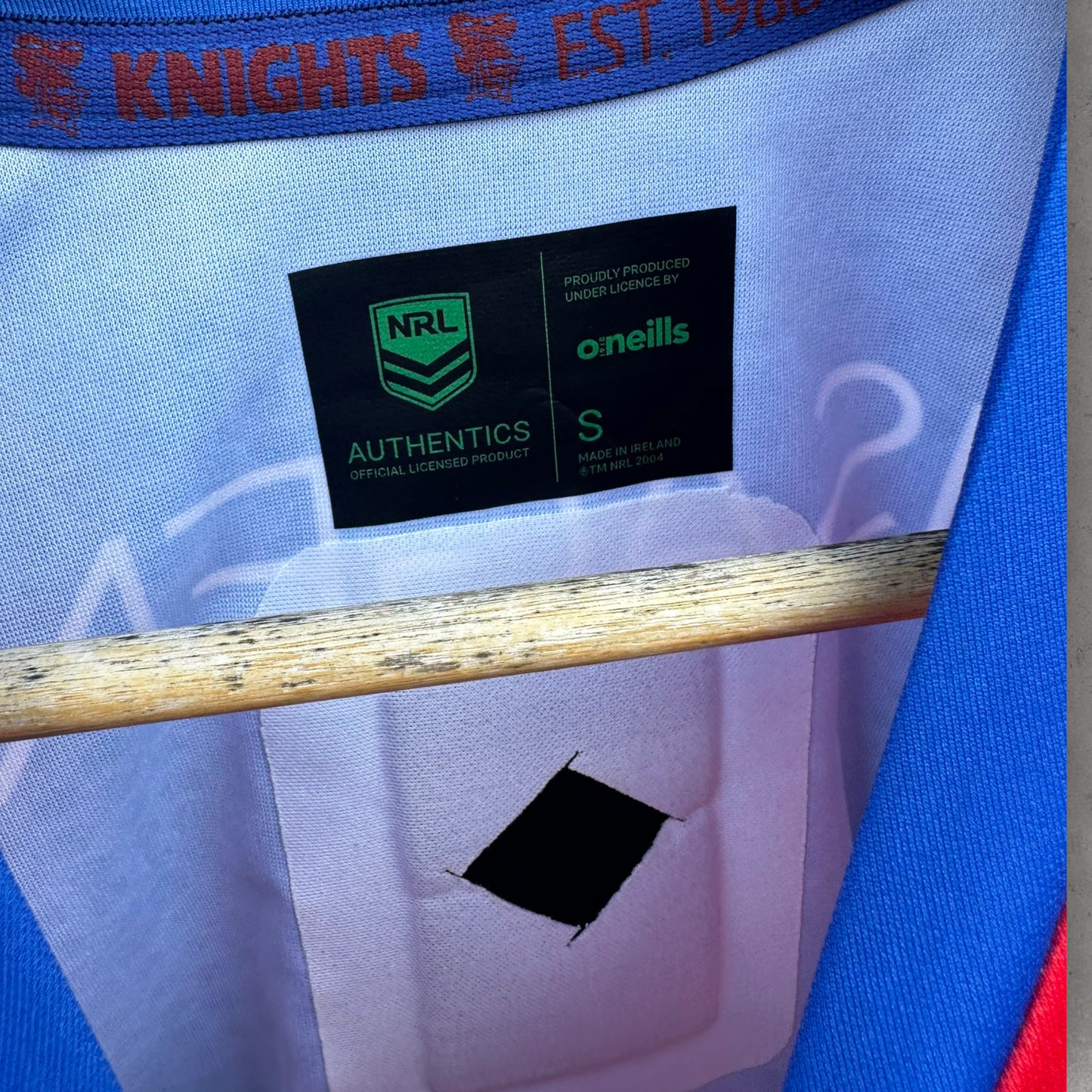 NEWCASTLE KNIGHTS 2022 ANZAC PLAYER ISSUED JERSEY