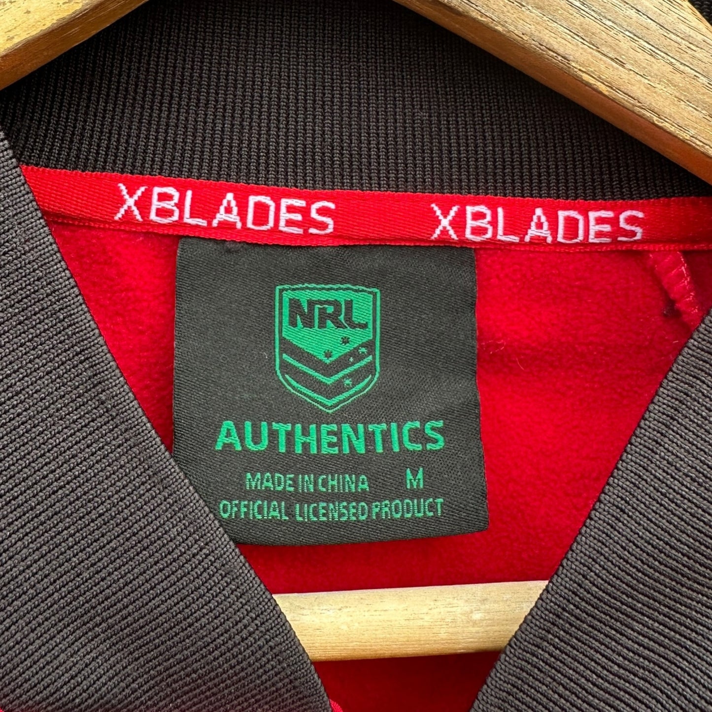 St George Illawarra Dragons X-Blades Full Zip Red Hooded Jacket