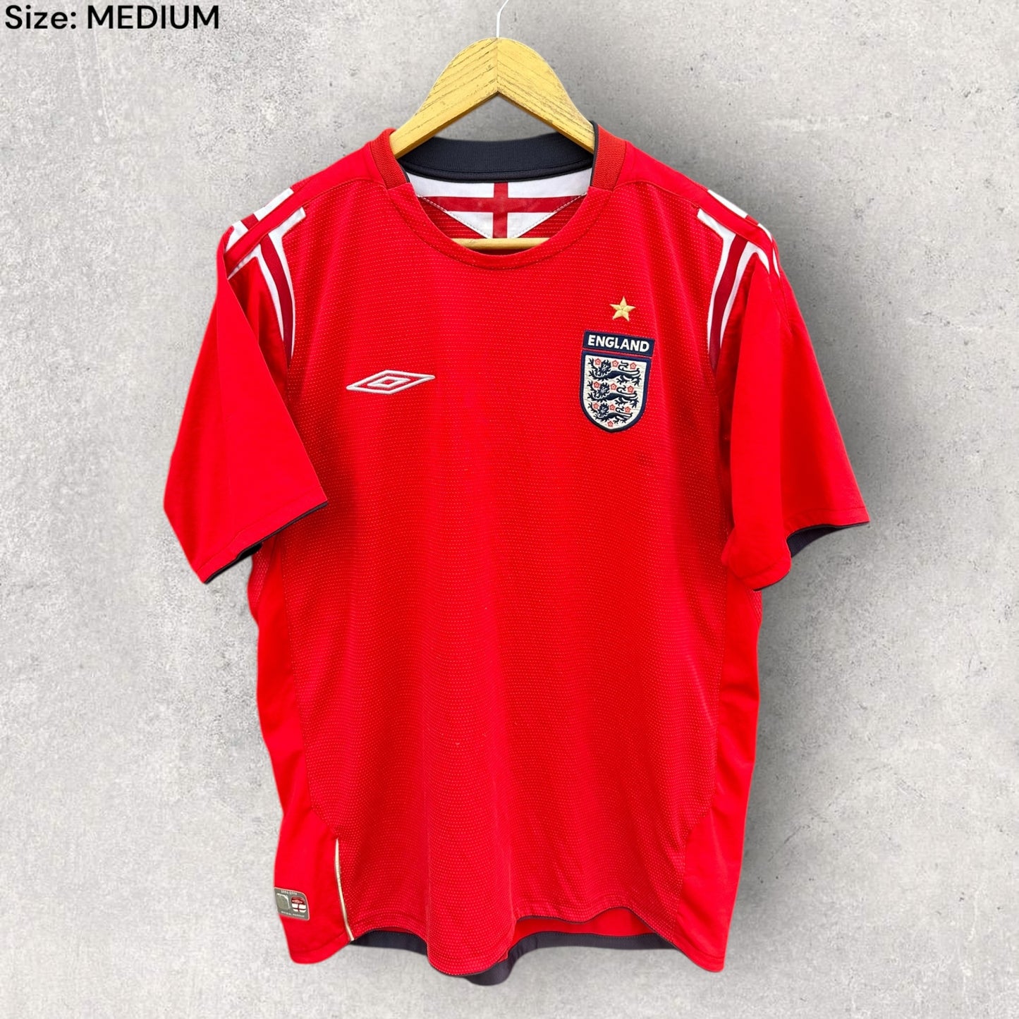 ENGLAND 2004 AWAY UMBRO FOOTBALL JERSEY