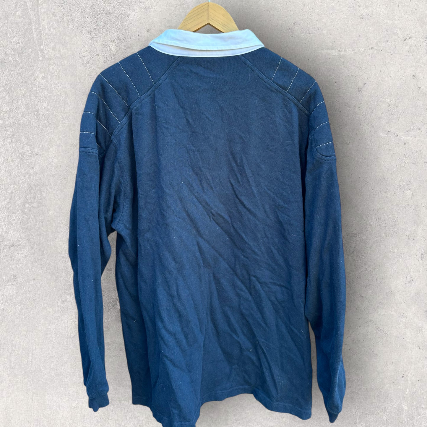 RM WILLIAMS BLUE LONG SLEEVE JERSEY 75TH ANNIVERSARY