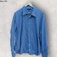 TOMMY HILFIGER BLUE & WHITE PINSTRIPED LONG SLEEVE BUTTON UP SHIRT