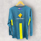 AUSTRALIA CRICKET LONG SLEEVE ASICS PLAYER ISSUED TRAINING SHIRT TO AJ WELLINGTON
