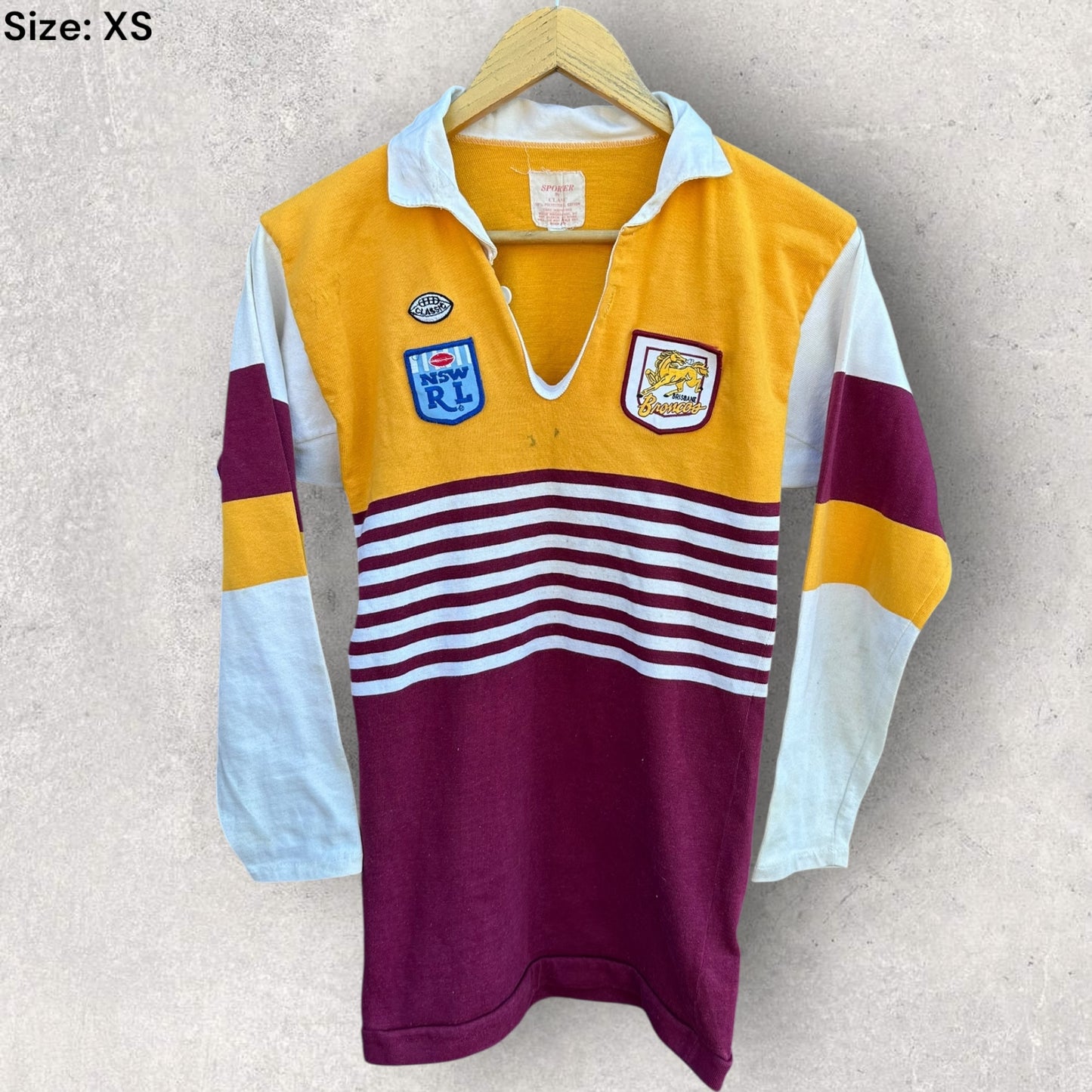 BRISBANE BRONCOS VINTAGE NSWRL JERSEY