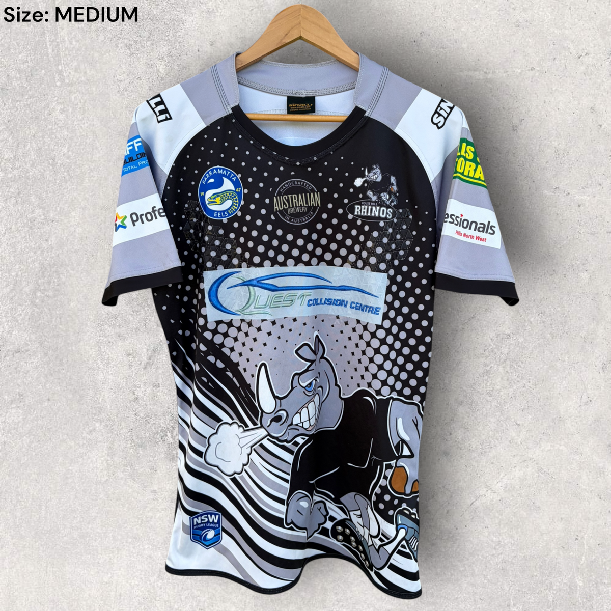Rouse Hill Rhinos Rugby League Player Issued Jersey