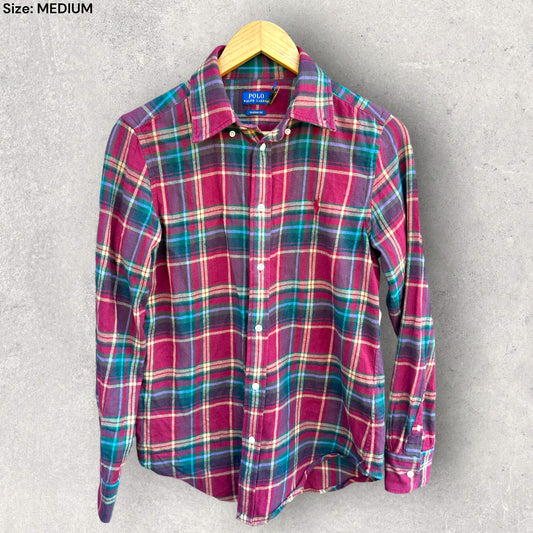 RALPH LAUREN POLO TARTAN LONG SLEEVE SHIRT