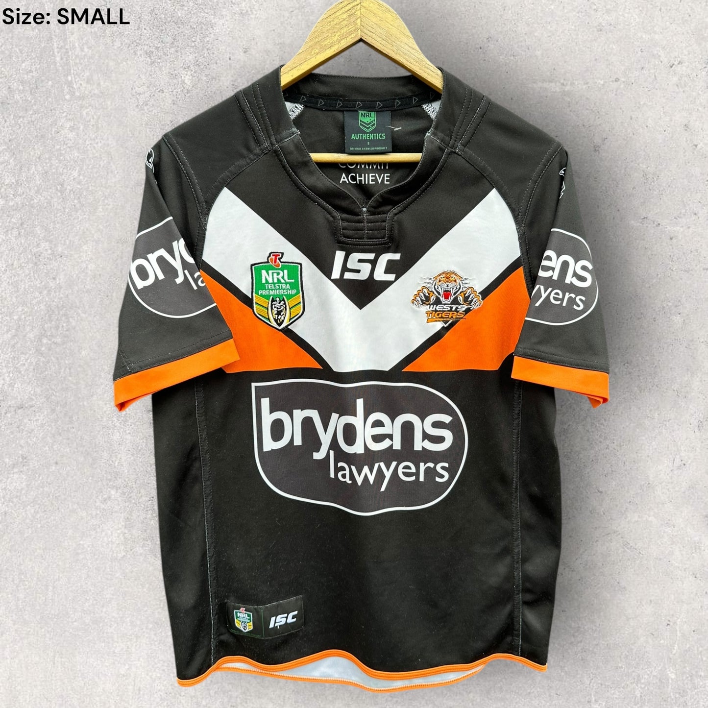 Wests Tigers 2016 ISC Home Rugby League Nrl Jersey