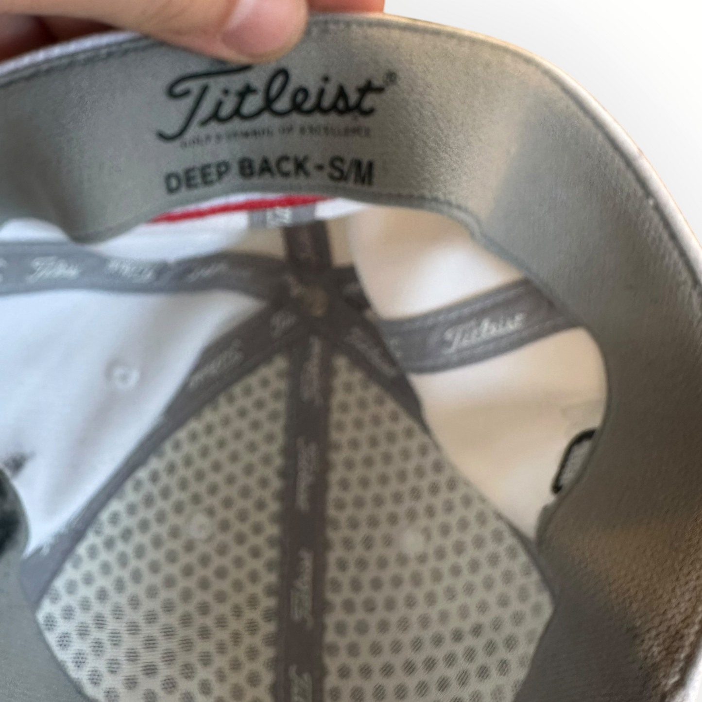 Titleist Pro V1 Deep Back White Fitted Hat - FJ Footjoy
