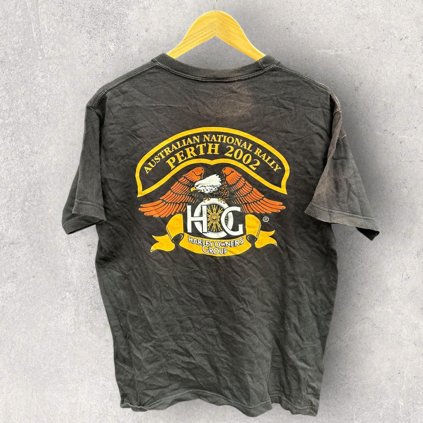 HARLEY DAVIDSON NATIONAL OWNERS RALLY 2002 PERTH VINTAGE SHIRT