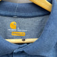 CARHARTT BLUE SHORT SLEEVE POLO SHIRT