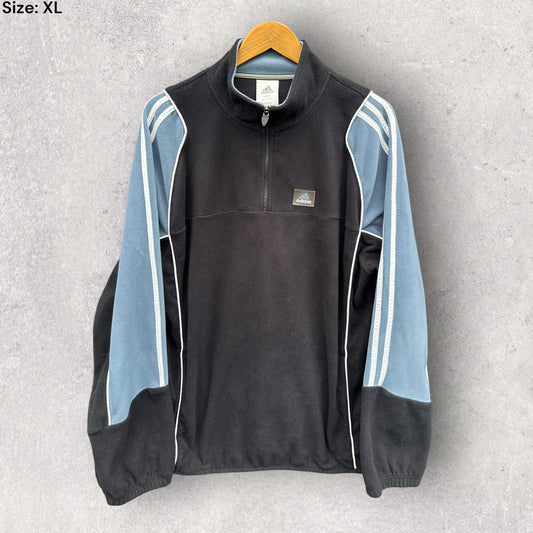 ADIDAS HALF ZIP FLEECE JACKET