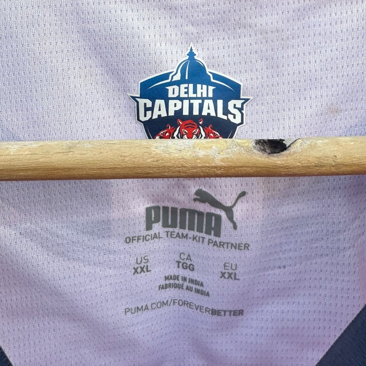 Delhi Capitals IPL Cricket Pink Long Sleeve Coach Issued Training Shirt