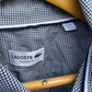 LACOSTE BLACK & WHITE CHECKERED LONG SLEEVE CLASSIC FIT DRESS SHIRT