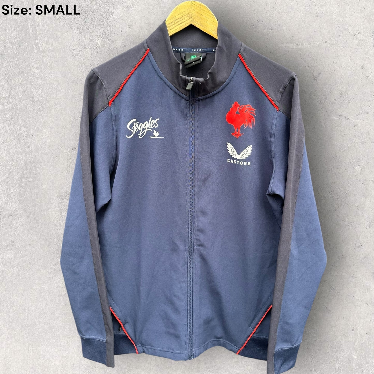 Sydney Roosters Castore Full Zip Blue NRL Rugby League Jacket