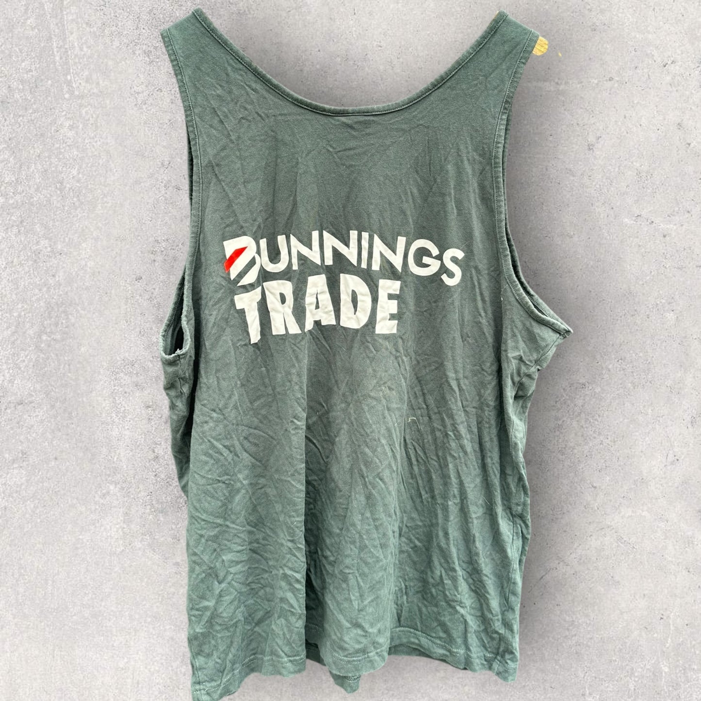 BUNNINGS TRADE GREEN SINGLET