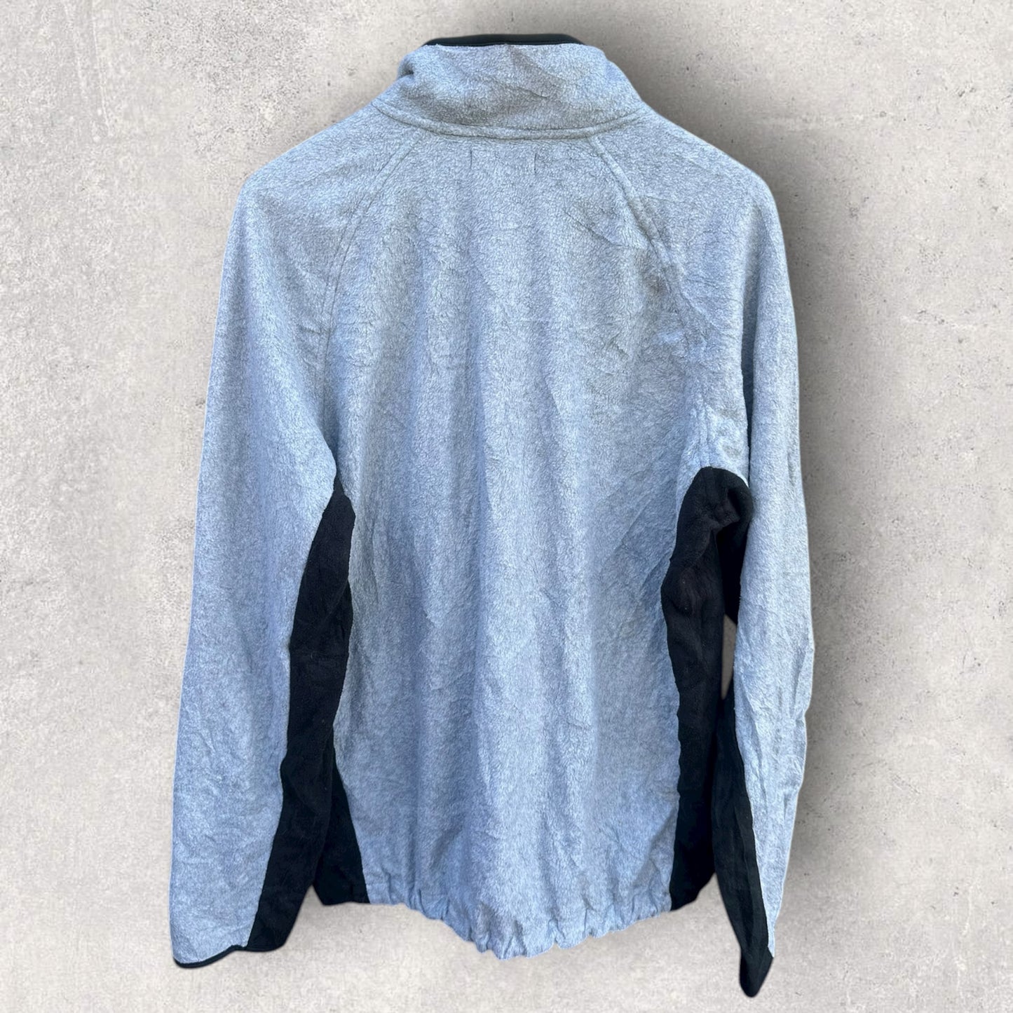 NAUTICA GREY HALF ZIP FLEECE JACKET