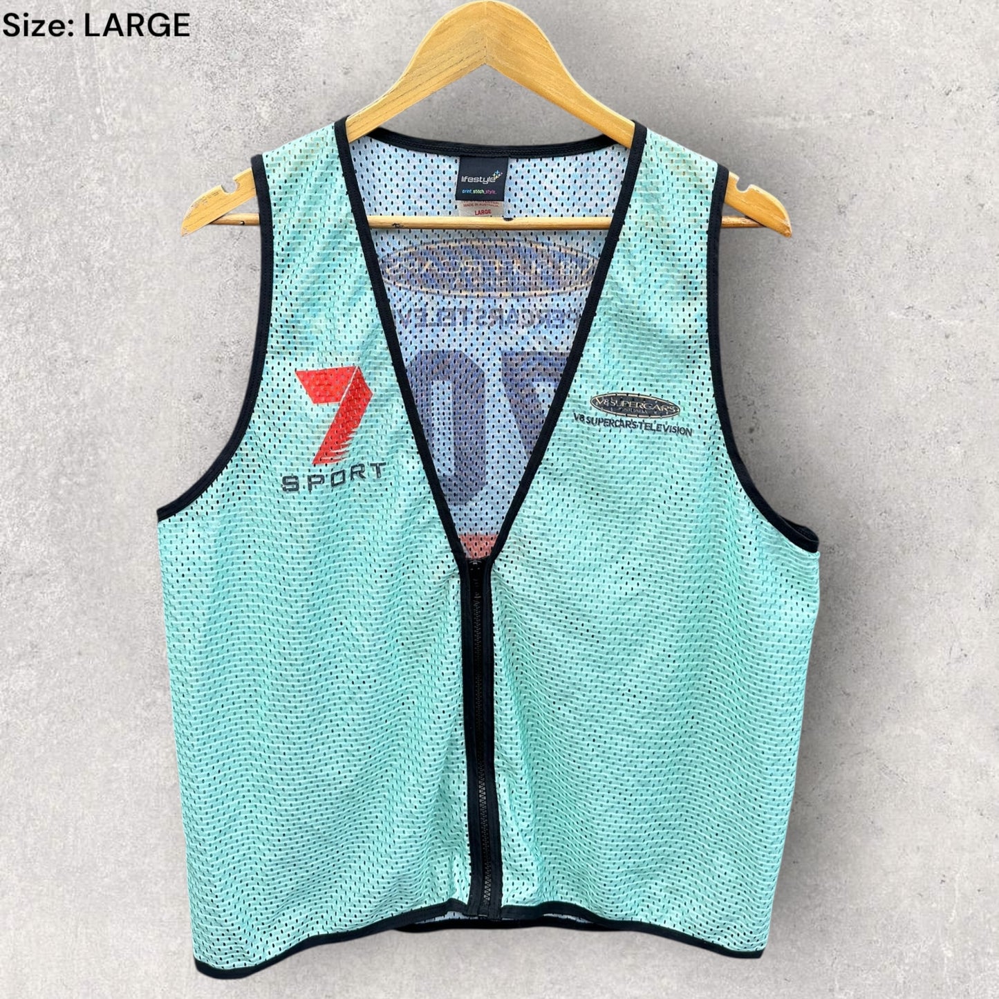V8 SUPERCARS CHANNEL 7 MEDIA TRACKSIDE RACING VEST