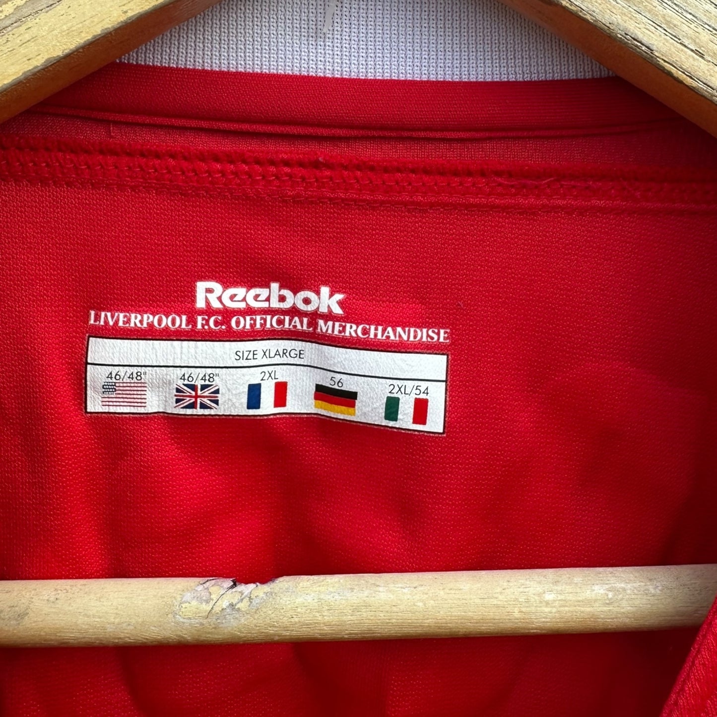 FERNANDO MORIENTES 2005-2006 LIVERPOOL FC REEBOK HOME VINTAGE JERSEY