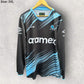 CRONULLA SHARKS 2024 CLASSIC LONG SLEEVE TRAINING SHIRT ISSUED TO TOM HAZLETON