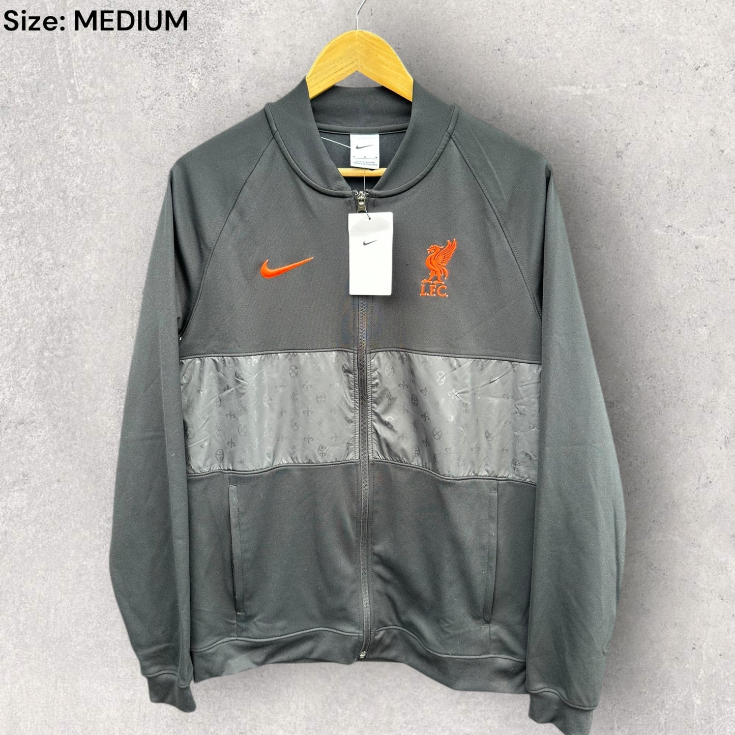 LIVERPOOL FC NIKE BLACK SOCCER TRACK JACKET NEW WITH TAGS
