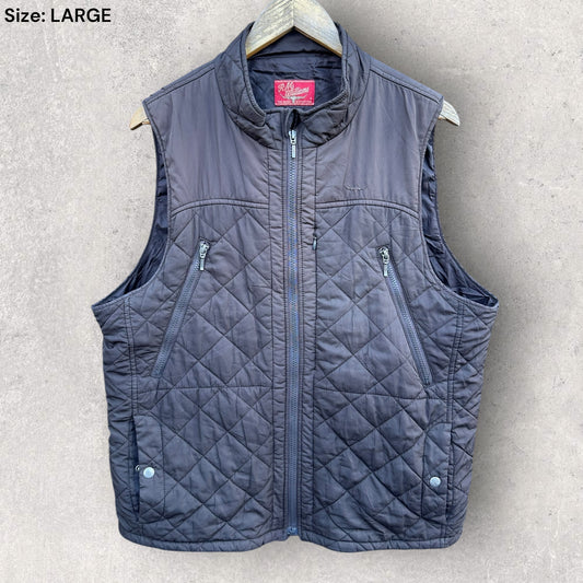 RM WILLIAMS LADIES BROWN VINTAGE SLEEVELESS PADDED VEST