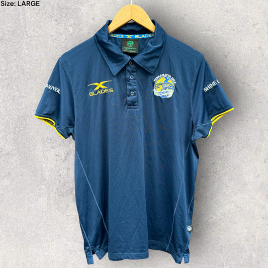 PARRAMATTA EELS 2017 PLAYER ISSUED MEDIA POLO