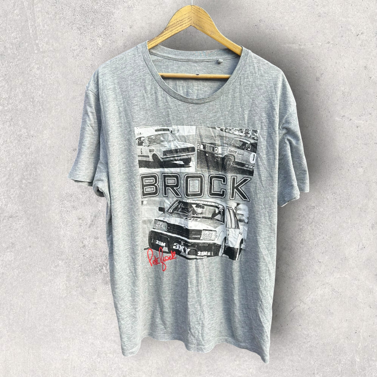 Peter Brock Grey Short Sleeve Motorsport Shirt